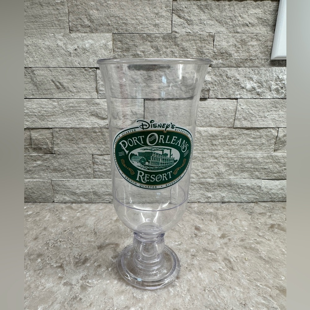 Walt Disney World Port New Orleans Resort Forest Green Emblem Pilsner Glass